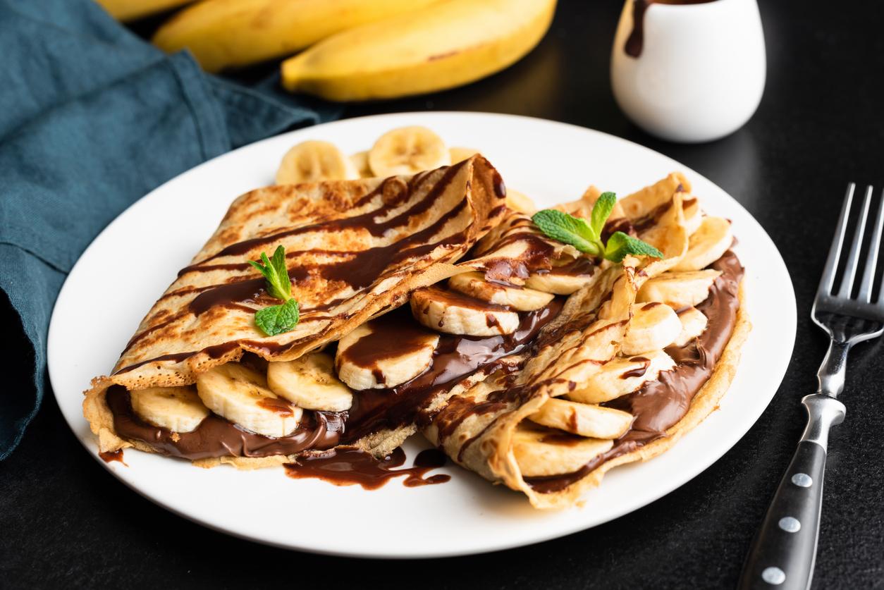 Crêpes bananes et chocolat - Recettes de tous les jours - Elle &amp; Vire