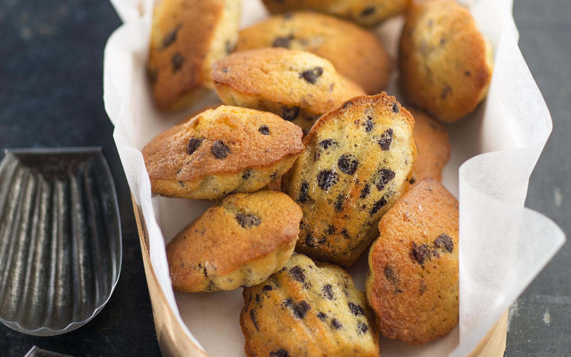 Recette - Madeleines avec chocolat en vidéo 