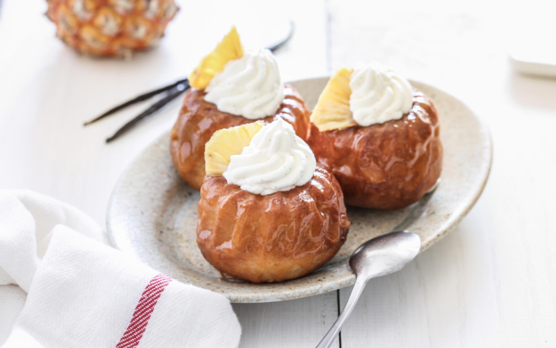 recette baba au rhum et ananas Elle & Vire - Recettes de tous les jours -  Elle & Vire