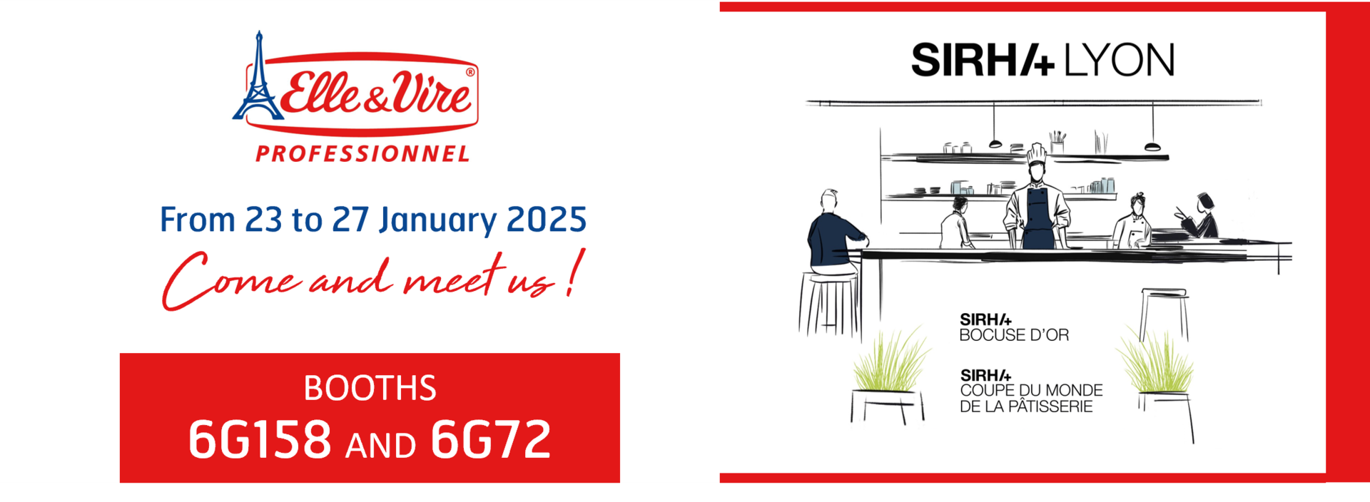 Elle & Vire Professionnel®, partner of the Bocuse d'Or and the Coupe du Monde de la Pâtisserie in 2025.