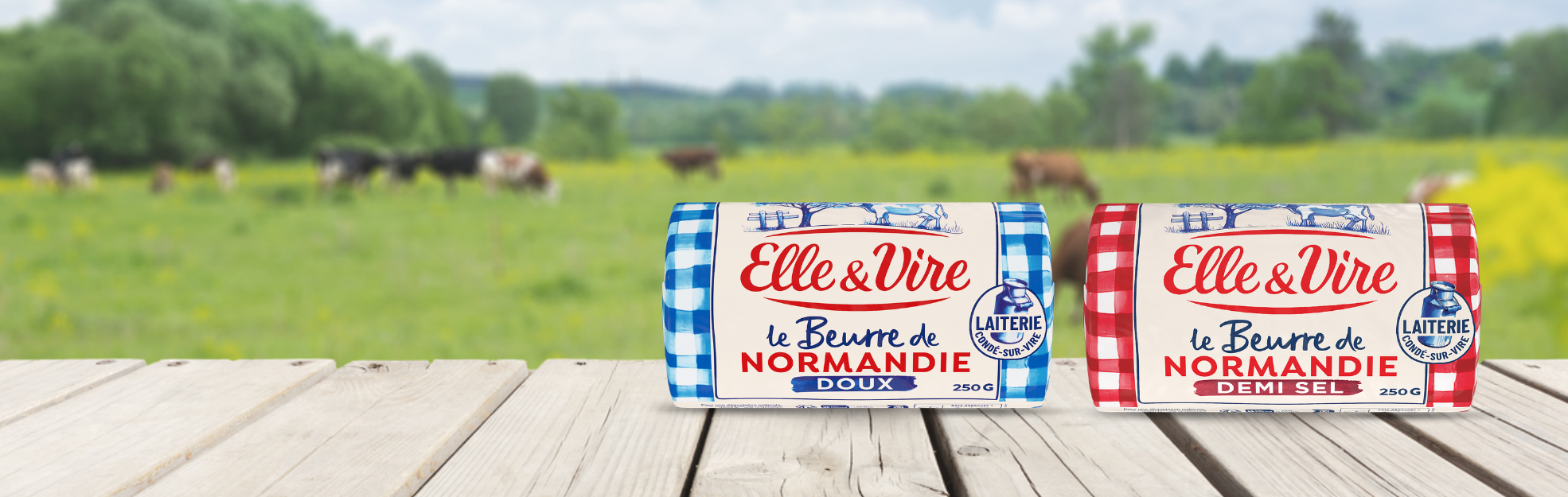 Le beurre de Normandie       Elle & Vire