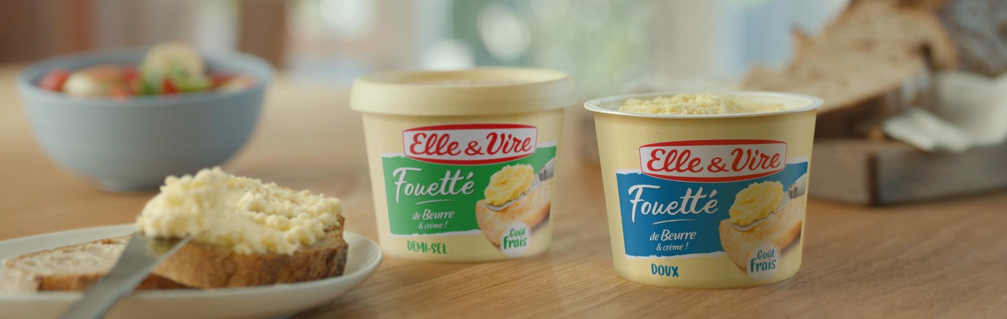 Le fouetté de beurre et crème