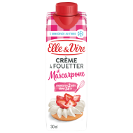 La Crème à fouetter et Mascarpone