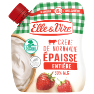 La Crème entière épaisse en poche de Normandie