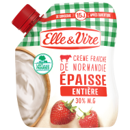 La Crème entière épaisse en poche de Normandie