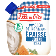 La Crème légère épaisse en poche de Normandie