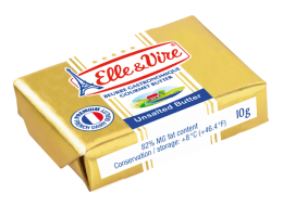 Elle & Vire Micro-portions unsalted Gourmet butter 82% Fat