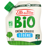 La Crème légère Bio épaisse en poche