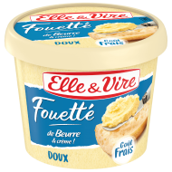 Fouetté de beurre et crème doux