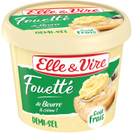 Fouetté de beurre et crème demi-sel