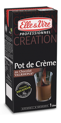 Pot de crème au chocolat Valrhona® origine Equateur - Nos desserts - Elle &  Vire Professionnel