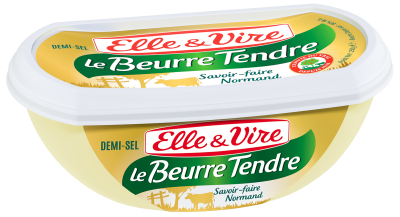 Le Beurre Tendre Barquette demi-sel - Le beurre - Elle & Vire