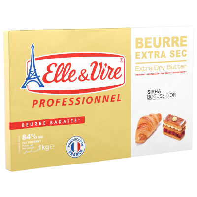 Beurre Extra Sec 84% MG - Nos beurres - Elle & Vire Professionnel