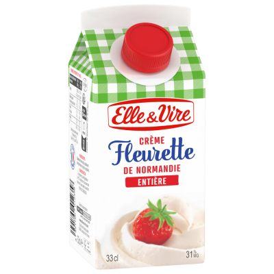 La Crème Fleurette entière de Normandie - La crème - Elle & Vire