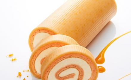 Apricot and Orange Blossom Roll Cake