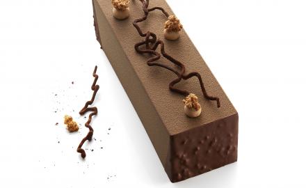 Bûche intense Chocolat et Caramel Tournesol