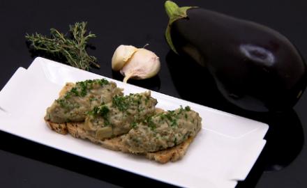 Croustade au caviar d'aubergines