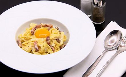 Pâtes fraîches à la carbonara