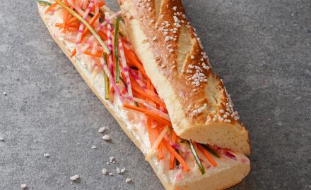 Bretzel aux légumes croquants