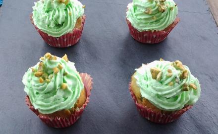 Pistachio cupcakes