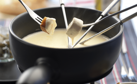 Fondue légère au fromage