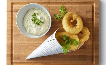 Beignets de Calamars, Crème Légère