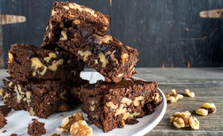 Brownie gourmand aux noix
