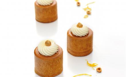 Petits gâteaux feuilletés noisette citron