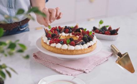 Tarte couronne aux fruits rouges