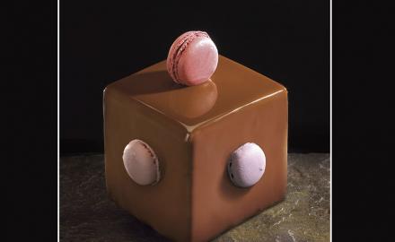 THREE-CHOCOLATE CUBE