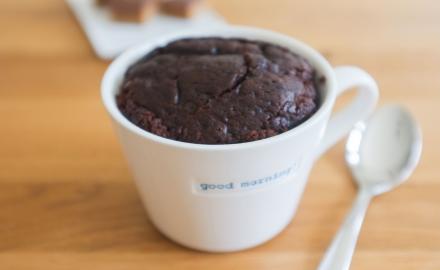 Mug cake Banania-Pralin