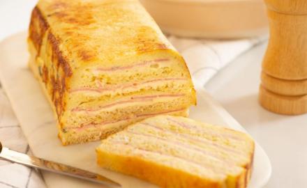 Cake Croque-Monsieur à la crème de roquefort