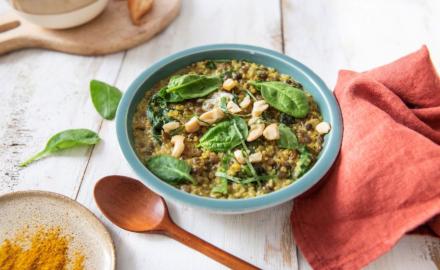 Quinoa lentilles crémeux