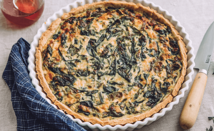 Tarte aux herbes du maquis et brocciu