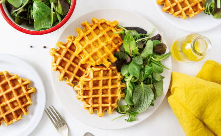 Gaufres de courge butternut