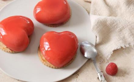 Tartelettes cœurs aux fruits rouges