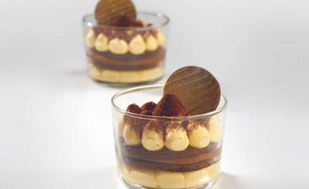 Cremisù with hazelnuts and coffee