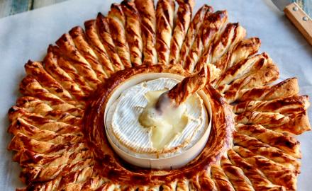 La tarte du soleil camembert et pommes