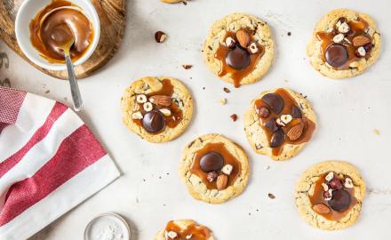 Cookies au caramel beurre salé