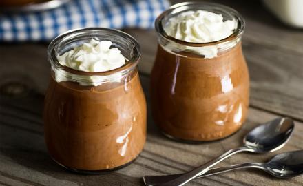 Mousse légère chocolat-caramel