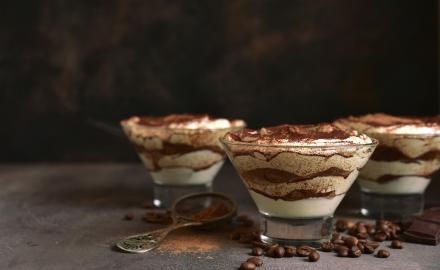 Mousse de fromage blanc feuilletée au chocolat