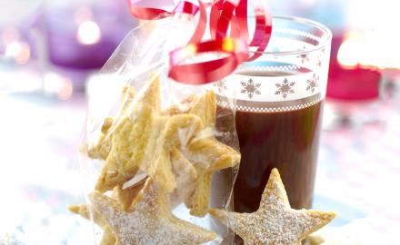 Sablés de Noël et ganache au chocolat