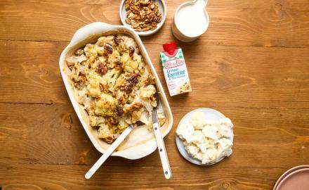 GRATIN DE CHOU FLEUR ET GORGONZOLA