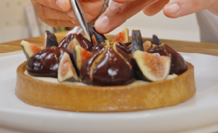 Tarte crémeuse aux figues