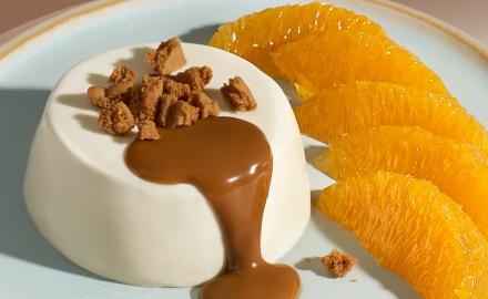Panna Cotta allo speculoos e arancia