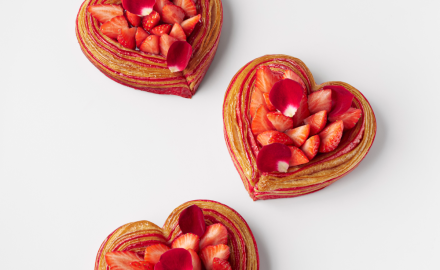 Cuor di fragola alle rose