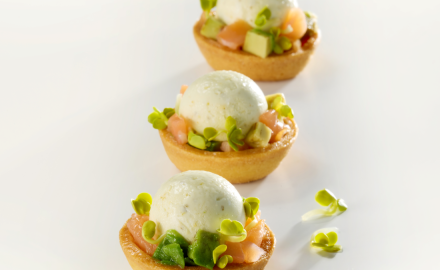 Perla di salmone e avocado