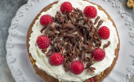 Gâteau au chocolat et sa crème au mascarpone