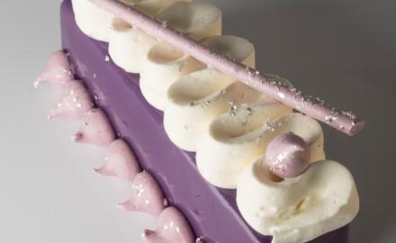 Bûche cassis citon coco