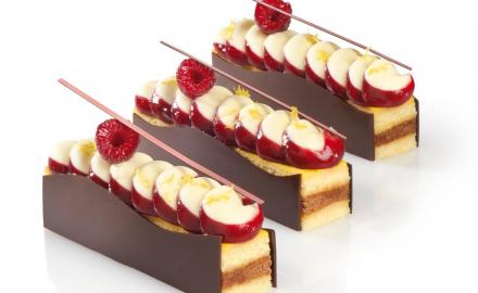 Lemon-raspberry ganache